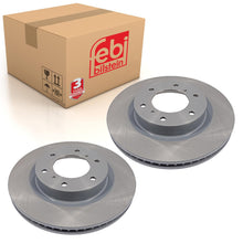 Load image into Gallery viewer, Pair of Front Brake Disc Fits Mitsubishi OE 4615A038 Febi 170599