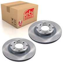 Load image into Gallery viewer, Pair of Front Brake Disc Fits Mitsubishi OE 4615A219 Febi 170600