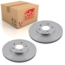 Load image into Gallery viewer, Pair of Front Brake Disc Fits Mitsubishi OE MR334996 Febi 170601