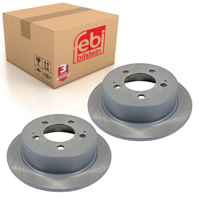 Pair of Rear Brake Disc Fits Ssangyong OE 4840109000 Febi 170608