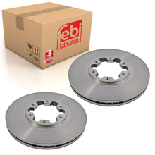 Load image into Gallery viewer, Pair of Front Brake Disc Fits Nissan OE 402061W600 Febi 170741