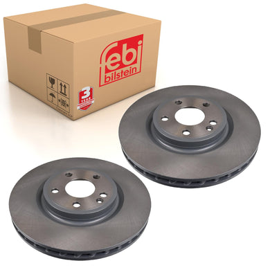 Pair of Front Brake Disc Fits Infiniti OE 402065DH0A Febi 170756