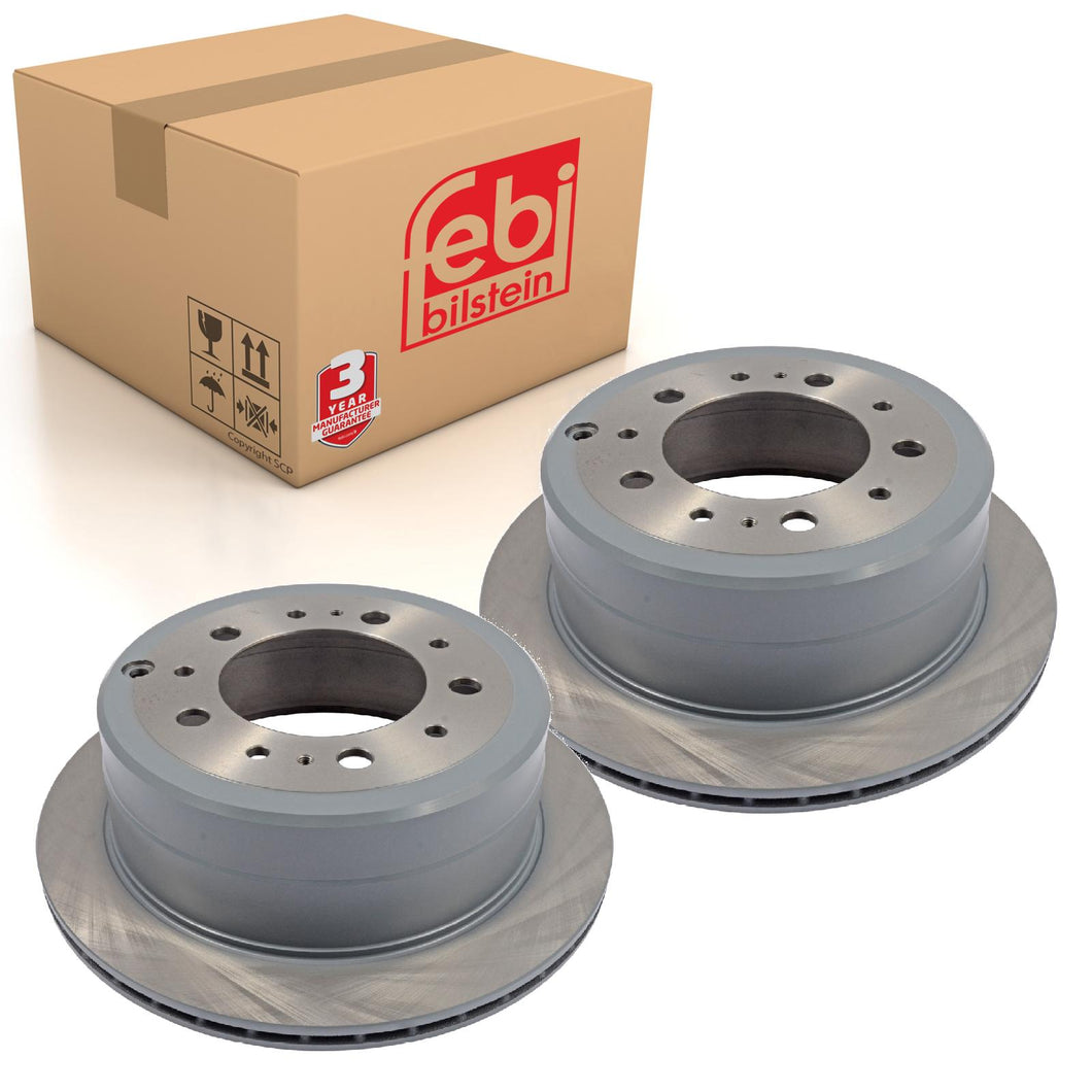 Pair of Rear Brake Disc Fits Toyota OE 4243160281 Febi 170768