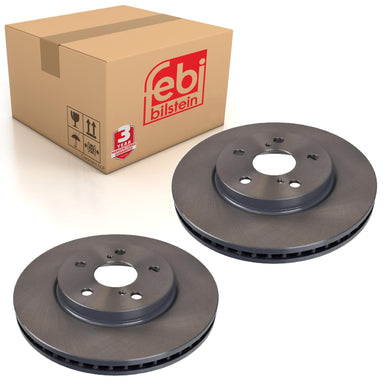 Pair of Front Brake Disc Fits Toyota OE 4351208040 Febi 170781