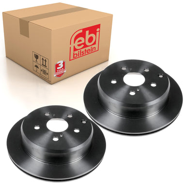 Pair of Rear Brake Disc Fits Toyota OE 4243114110 Febi 170787