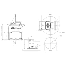 Load image into Gallery viewer, Rear Air Spring Inc Steel Piston Rod Fits IVECO OE 008188522 Febi 170805