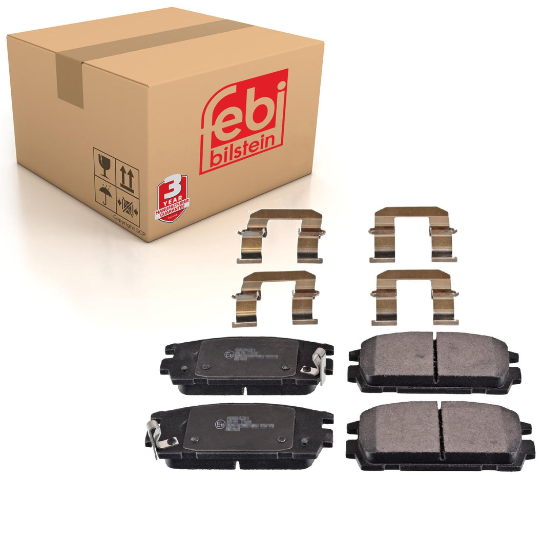 Rear Brake Pads Terracan Set Kit Fits Hyundai 58302H1A10 Febi 170855