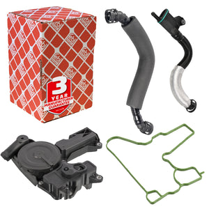 Oil Breather Kit Inc Hoses Fits Audi Seat VW OE 06H 103 495 AH Febi 170879