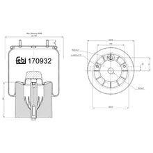 Load image into Gallery viewer, Air Spring Fits Bergische Achsen OE 05.429.43.85.0 Febi 170932