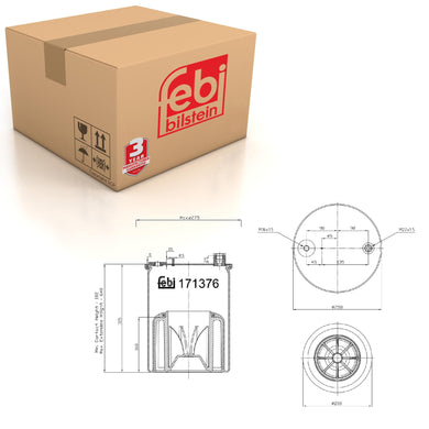 Front Air Spring Inc Plastic Piston Fits Mercedes Actros Mercedes An Febi 171376