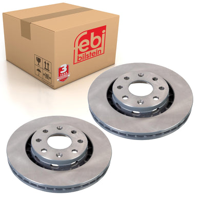 Pair of Brake Disc Fits Chevrolet (GM) OE 96471275 Febi 171424