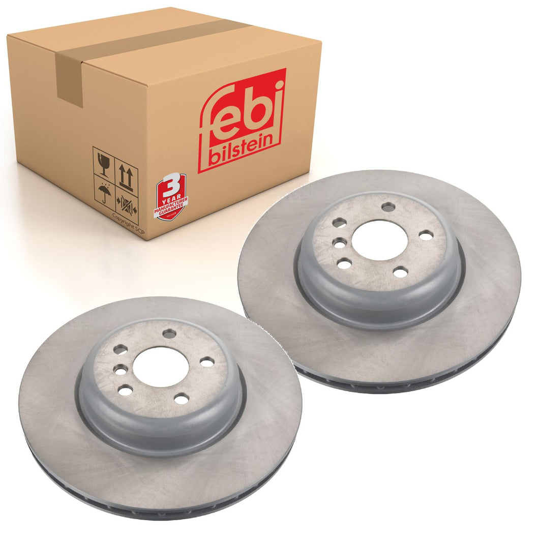 Pair of Brake Disc Fits BMW OE 34 21 6 860 925 Febi 171450
