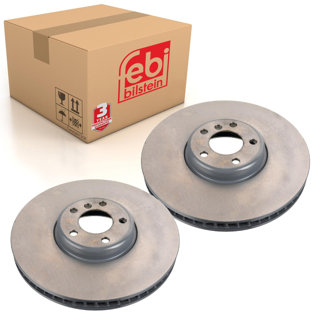 Pair of Brake Disc Fits BMW OE 34 11 6 789 544 Febi 171461