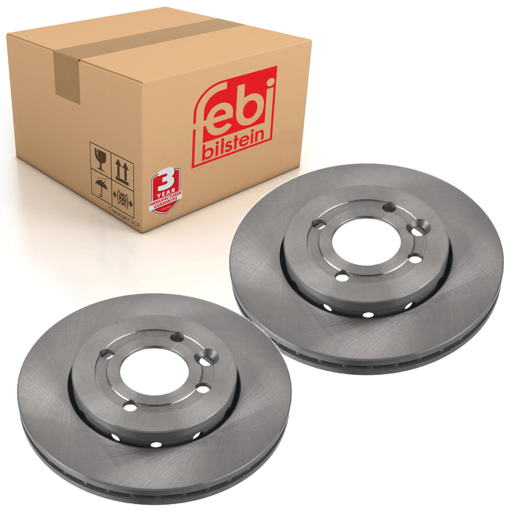 Pair of Brake Disc Fits MG OE 10094756 Febi 171478
