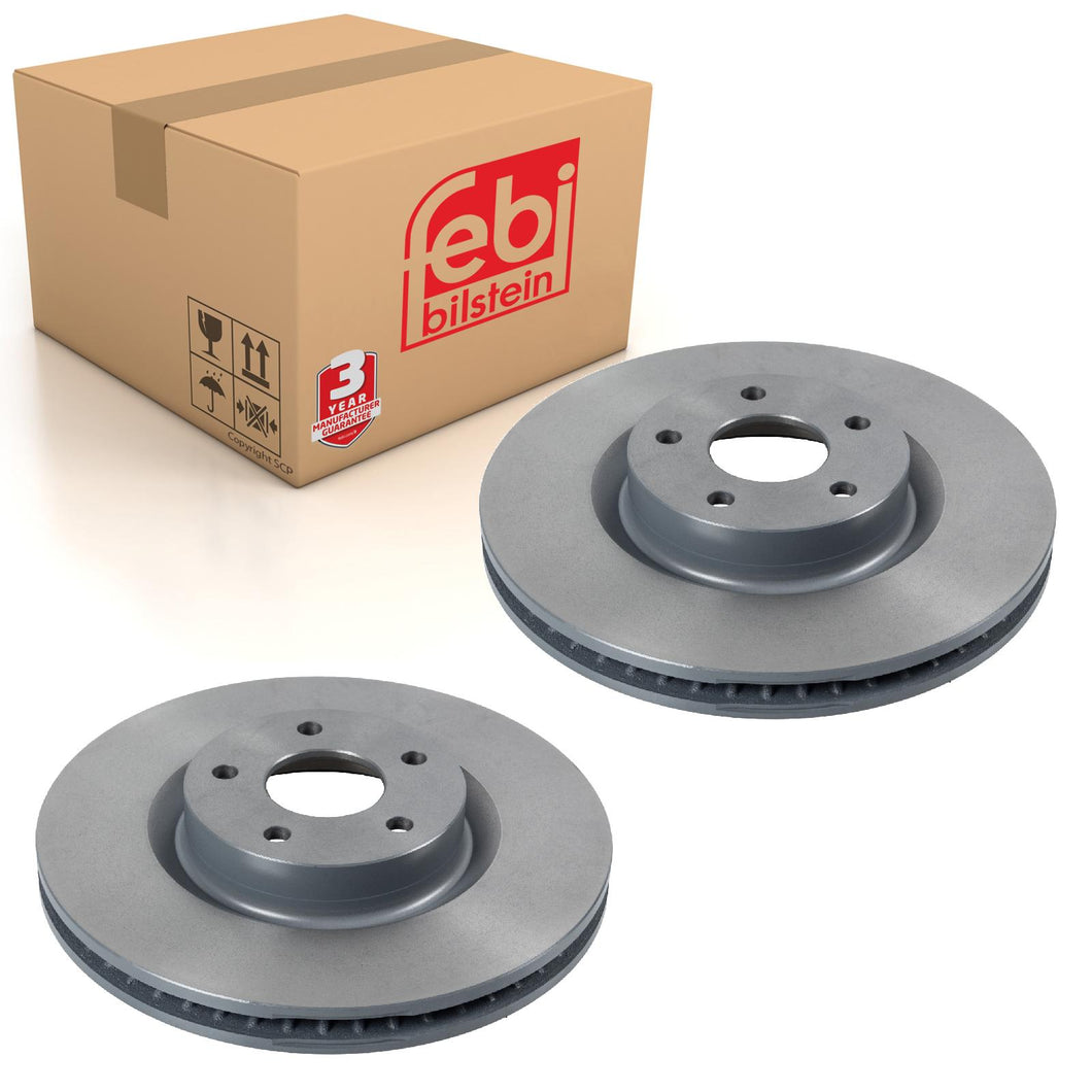 Pair of Brake Disc Fits Ford OE 2 305 506 Febi 171480
