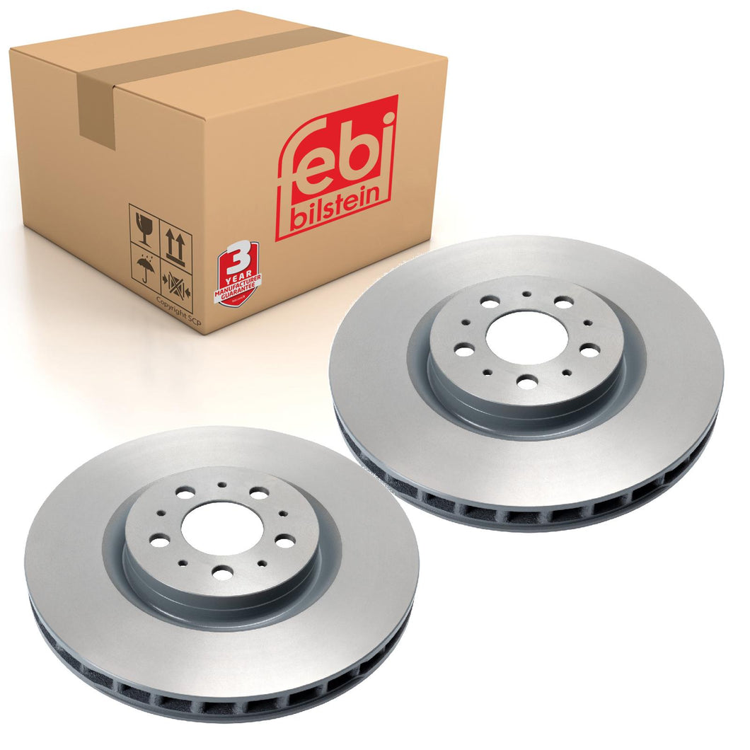 Pair of Brake Disc Fits Volvo OE 30645222 Febi 171493