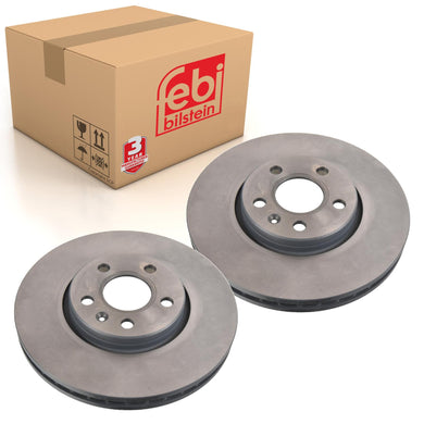 Pair of Brake Disc Fits Volvo OE 31423722 SK1 Febi 171494