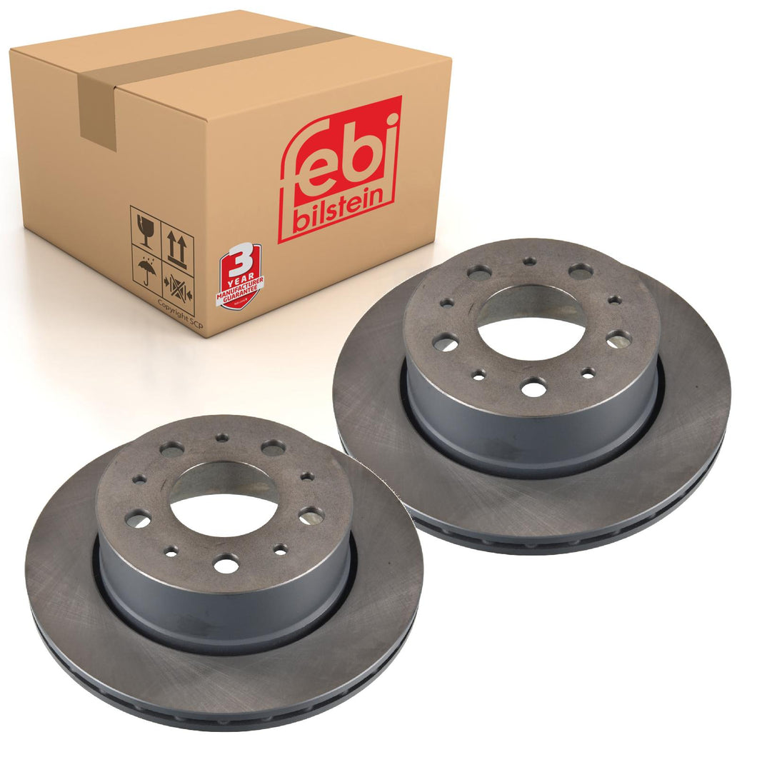 Pair of Brake Disc Fits Citroën OE 16 124 358 80 Febi 171496