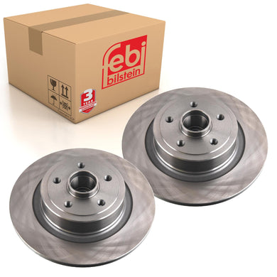 Pair of Brake Disc Fits Renault OE 82 00 266 043 Febi 171502