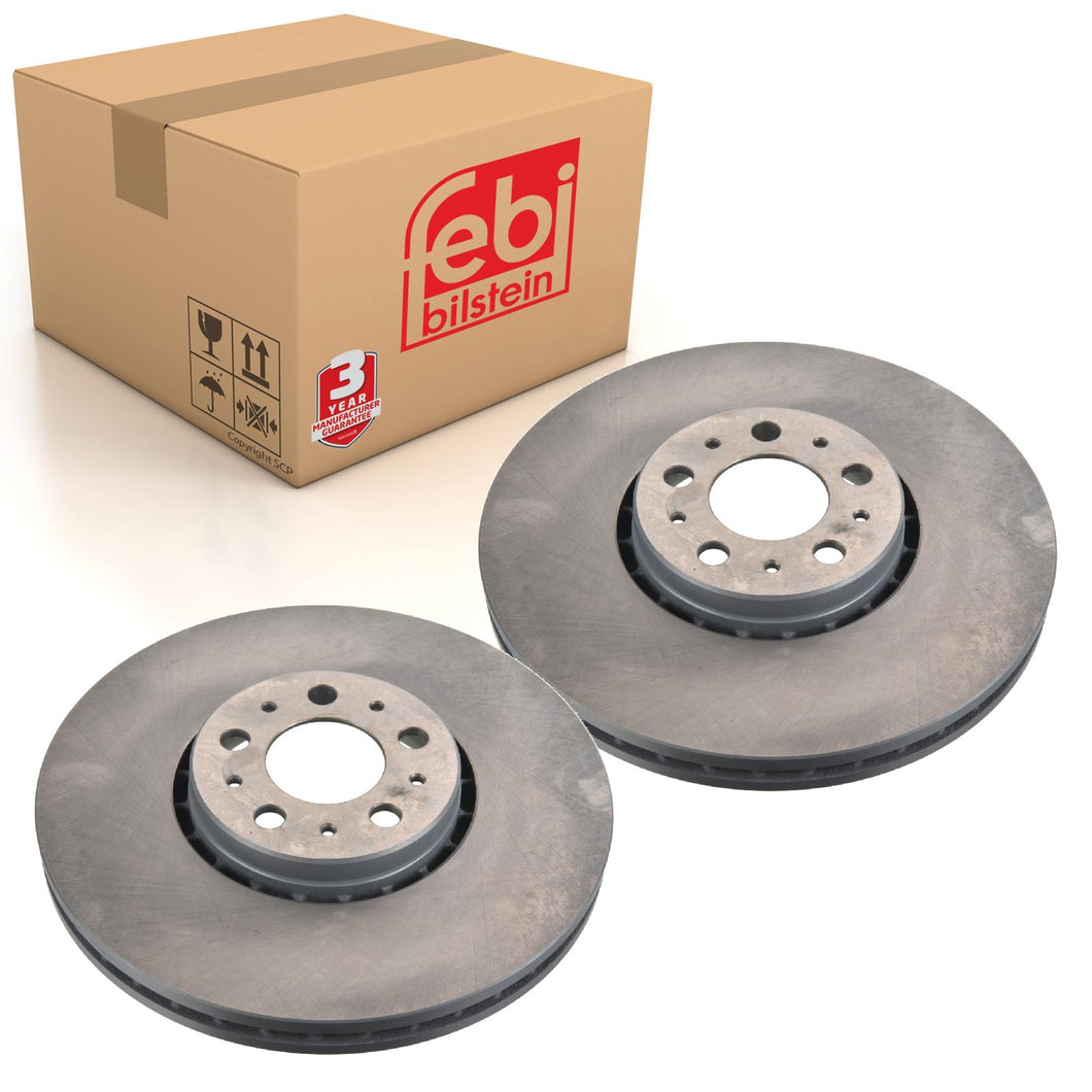 Pair of Brake Disc Fits Volvo OE 31400893 SK1 Febi 171503