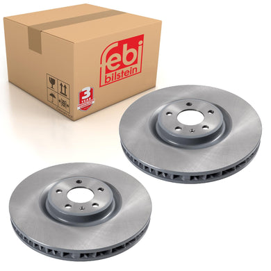 Pair of Brake Disc Fits Porsche OE 95B615302J Febi 171598