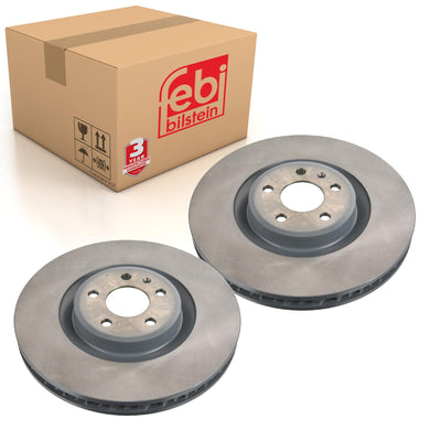 Pair of Brake Disc Fits Porsche OE 95B615301T Febi 171602