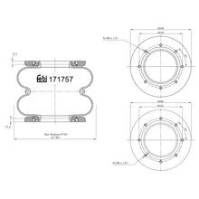Load image into Gallery viewer, Air Spring Fits Bergische Achsen OE 05.4290.00.40 Febi 171757