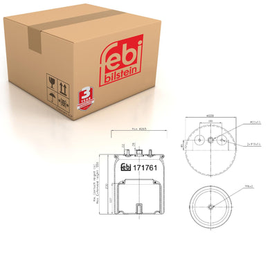 Rear Air Spring Inc Steel Piston Fits DAF CF DAF XF OE 2114 130 Febi 171761