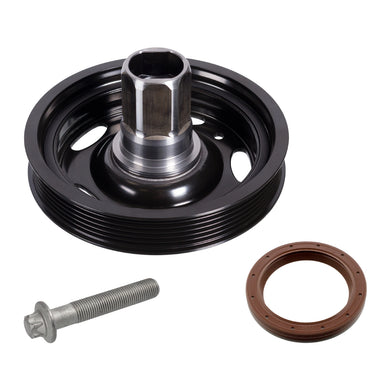 Crankshaft Pulley Set Inc With Bolt & Seal Ring Fits Vauxhall Febi 171924