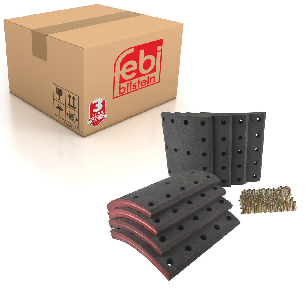 Drum Brake Lining Set Fits Volvo OE 3095169 S1 Febi 172080