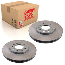 Load image into Gallery viewer, Pair of Front Brake Disc Fits Vauxhall Astra Corsa Meriva Zafira Chev Febi 17211
