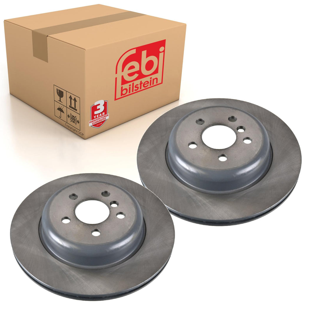 Pair of Brake Disc Fits BMW OE 34 21 6 882 246 Febi 172984