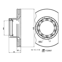 Load image into Gallery viewer, Pair of Brake Disc Fits Sauer Achsen OE 3 079 0015 01 Febi 172997