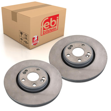 Pair of Brake Disc Fits Renault PKW OE 82 00 196 263 Febi 173015