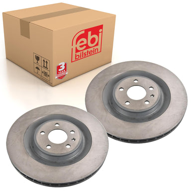 Pair of Brake Disc Fits Porsche OE 95B615601D Febi 173026