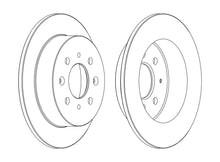 Load image into Gallery viewer, Pair Of Rear Coated Brake Discs Fits Honda City Civic CRX Jazz Ferodo DDF1358C