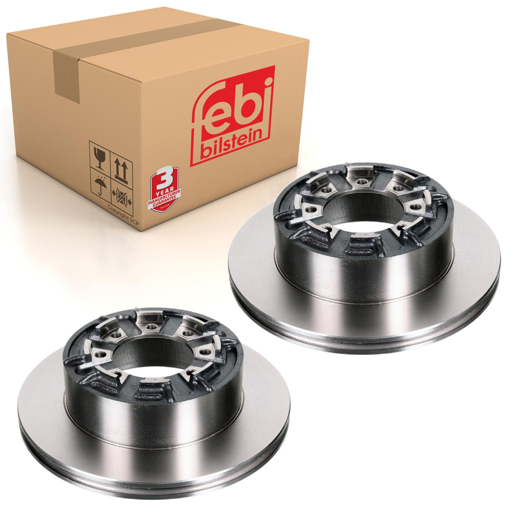 Pair of Rear Brake Disc Fits IVECO LCV Daily CNG NewDaily PowerDaily Febi 17349
