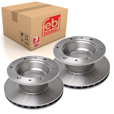 Pair of Brake Disc Fits IVECO EuroCargoEurocargo OE 1908577 Febi 17367