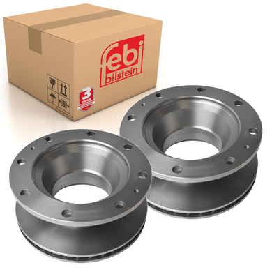 Pair of Brake Disc Fits IVECO EuroCargo EuroFire EuroPolis Proway Pro Febi 17368