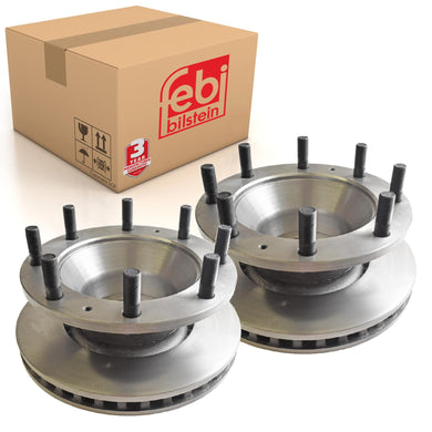 Pair of Front Brake Disc Fits IVECO EuroCargo EuroFireEurocargo Eurof Febi 17369