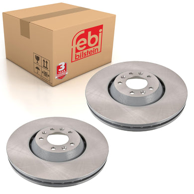 Pair of Brake Disc Fits Citroën OE 4249.A9 Febi 175107