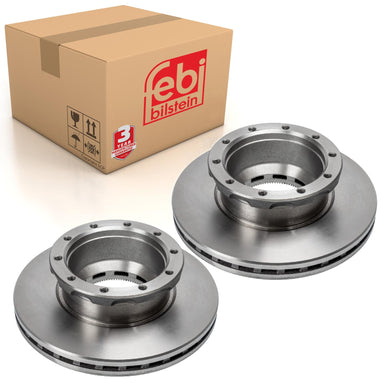 2 Brake Discs Fits Van Hool OE 11047678 Febi 175329