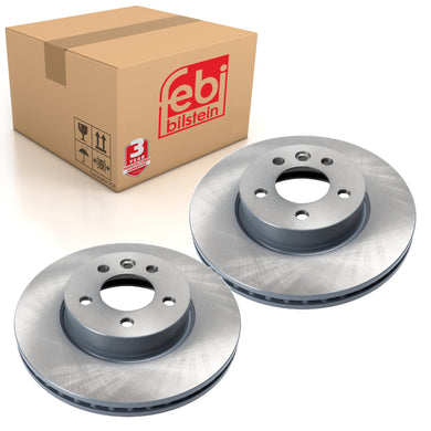 Pair of Brake Disc Fits VW OE 2N0 615 301 B Febi 175424