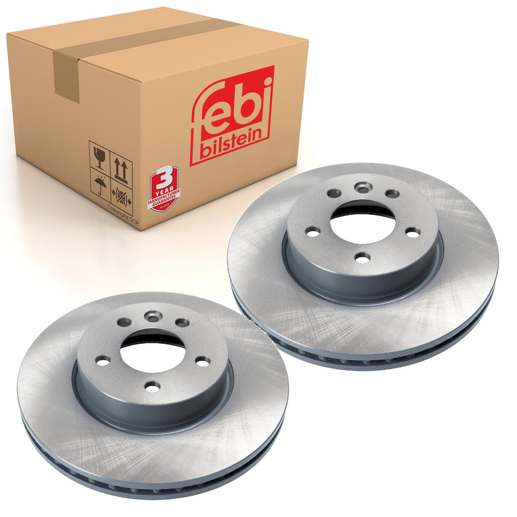 Pair of Brake Disc Fits VW OE 2N0 615 301 B Febi 175424