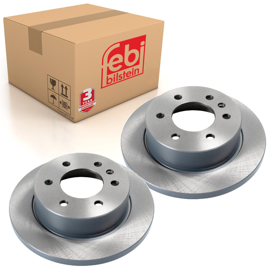 2 Rear Brake Discs Fits Mercedes OE 910 423 02 00 07 Febi 175474
