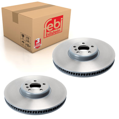 Pair of Brake Disc Fits BMW OE 34 10 6 875 284 Febi 175490