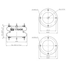 Load image into Gallery viewer, Air Spring Fits Fruehauf (Crane) OE 48054M Febi 176496
