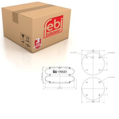 Air Spring Fits SAF-Holland OE 0 057 0071 45 Febi 176523