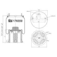 Load image into Gallery viewer, Air Spring Fits SAFHolland OE 3 229 0047 00 Febi 176559