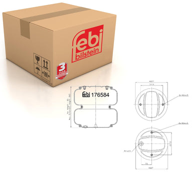 Air Spring Fits Scania OE 2 776 010 Febi 176581